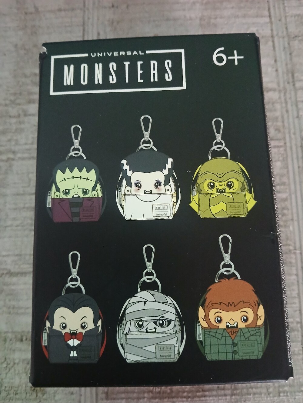 LOUNGEFLY UNIVERSAL MONSTERS MYSTERY MINI BACKPACK BAG CHARM